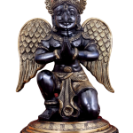 Grand Brass Garuda Black Gold 28x19x15 Monumental Art | Jaipurio